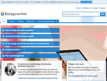 Tablet Screenshot of bolagsverket.se